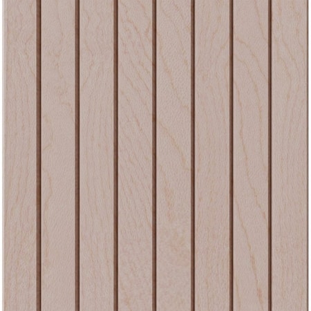 Designs Of Distinction 1-1/2" Thin Bevel Slat Tambour - Hard Maple (12"W x 48"L) 011248206HM1